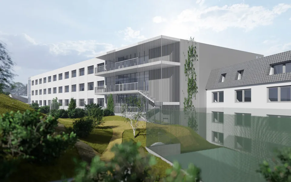 Vizualizace nové podoby Kliniky psychiatrie ve FN Olomouc