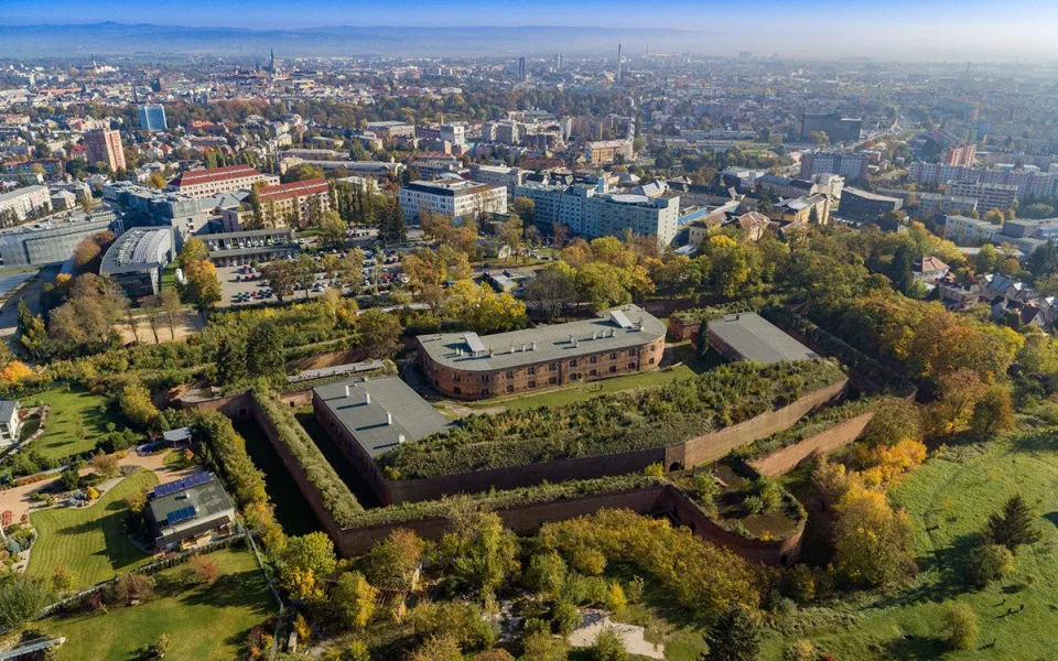 Fort Tafelberg v areálu Fakultní nemocnice Olomouc