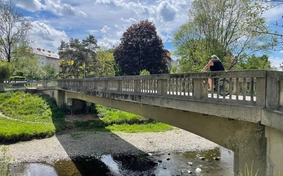 Most přes řeku Bystřici v Olomouci čeká přestavba
