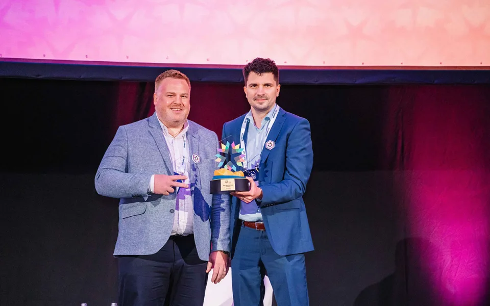 Vlastimil Hrabal a Pavel Digaňa na předávání cen Global Startup Awards 2026