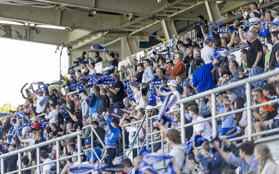 Fanoušci Sigmy při utkání na Andrově stadionu