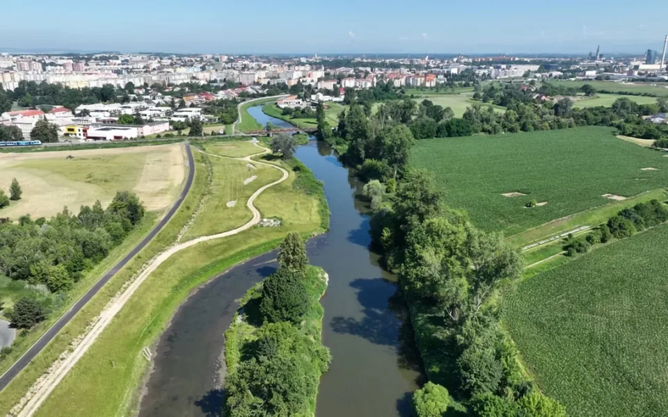 Protipovodňovými úpravami prošla řeka Morava v oblasti olomoucké části Nové Sady