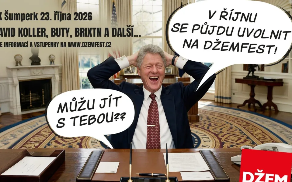 Šumperský Džemfest opět provokuje plakátem, letos s exprezidentem USA. Zve na výročí tří kapel