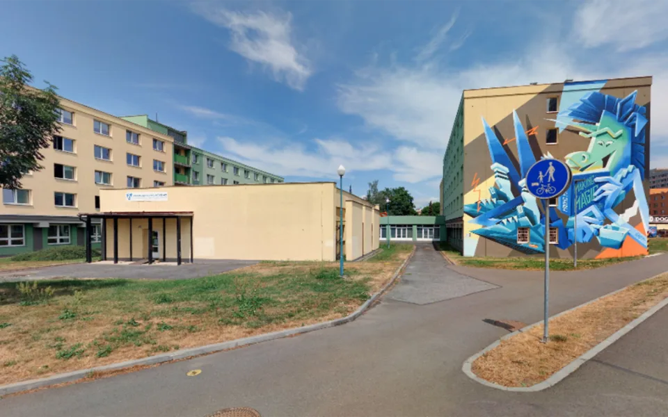 Budova univerzitního areálu v Olomouci, kde sídlil U-klub